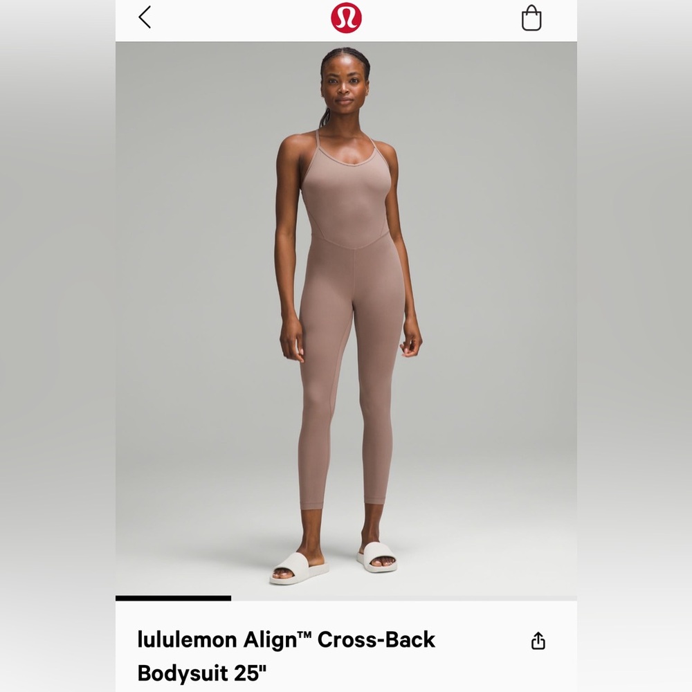 SOLD - Lululemon NWT Align Cross-Back body suit